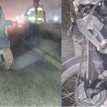 Motociclista fica ferido em colisão com carro na SC-114 em Taió