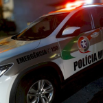 Homem se abriga em casa após ser baleado por motorista que passava na rua em Rio do Sul