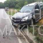 Colisão entre moto e carro deixa motociclista ferido em Salete