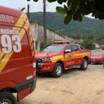 Fotos: Incêndio destrói residência em Ituporanga e mobiliza bombeiros