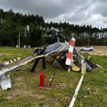 Fotos: Colisão sem feridos é registrada no centro de Braço do Trombudo