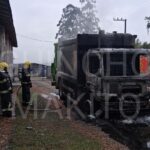 Homem fica gravemente ferido em acidente entre moto e caminhão na BR-470 em Rio do Sul