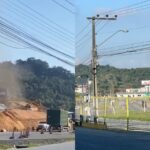 Polícia Ambiental flagra desmatamento ilegal com máquinas pesadas no Alto Vale