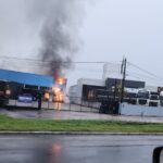 Motorista fica preso às ferragens após colisão na BR-470 em Rio do Sul