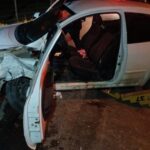 Colisão na BR-470 em Ascurra deixa motorista preso às ferragens