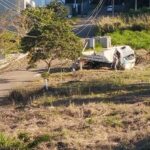 Colisão é registrada na SC-350 em Aurora