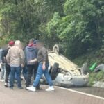 Colisão contra poste mobiliza equipes de socorro em Presidente Getúlio