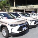 Quatro pessoas ficam feridas após carro colidir em mureta na BR-470 em Rio do Sul