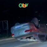 Caminhão sai da pista em Trombudo Central