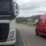 Colisão frontal na SC-350 deixa duas pessoas feridas em Laurentino