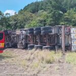 Saída de pista é registrada na BR-470 em Trombudo Central