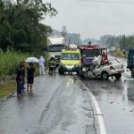 Saída de pista é registrada na BR-470 em Trombudo Central